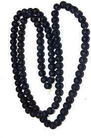 Jinanshi FashionShaligram Stones Prayer Mala -8 MM 108+1 Beads Jaap Mala For Meditation (45 x 2 x 1 cm) Black.