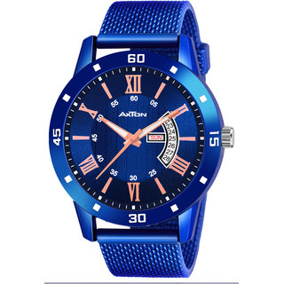 Axton AXT1101 Partywear/Formal/Casual Blue Dial Day And Date Boys Smart Analog Watch - For Men Axton AXT1101 Partywear/Formal/Casual Blue Dial Day And Date Boys Smart Analog Watch - For Men