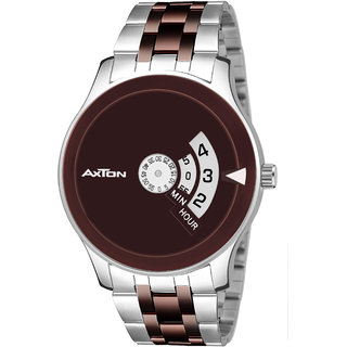 Axton AXC2302 Partywear/Formal/Casual Brown Dial Boys Smart Analog Watch - For Men