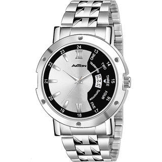                       Axton AXT4002 Partywear/Formal/Casual Sliver Date Dial  Boys Smart Analog Watch - For Men                                              