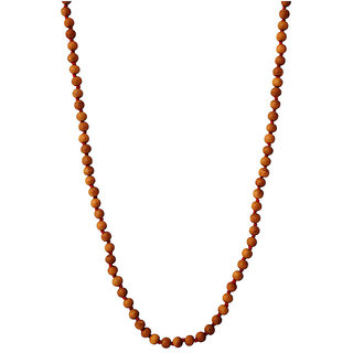 Jinanshi FashionSandlewood Rosary  Prayer Mala -8 MM 108+1 Beads Jaap Mala For Meditation (35 x 1  x  1 cm) Brown