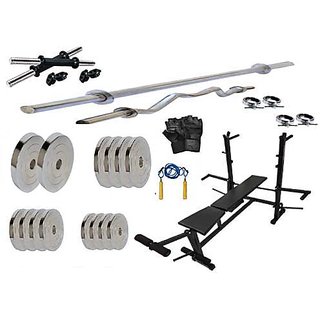                       PROTONER  60 kgs with 4 Rods with Protoner 8 in 1 Bench Home gym package                                              