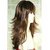 Shaear Hairs Women's long wavy Synthetic wig (size 22,brown)
