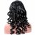 Shaear Hairs Medium Straight heat resisnant human hair Wig for Women's(size 20,Black)