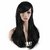 Shaear Hairs Womens Heat Resistant 28-Inch Long Curly Human Hair Wig,(size 28, Black)