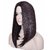 Shaear Hairs Medium Straight heat resisnant human hair Wig for Women's(size 20,Dark brown)