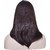 Shaear Hairs Medium Straight heat resisnant human hair Wig for Women's(size 20,Dark brown)