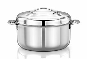 Mahaa Store Stainless Steel Tableware Blue Bell  Casserole  With Lid -500ML