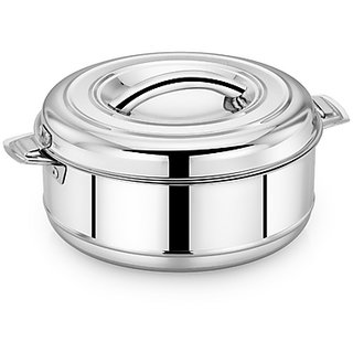 Mahaa Store Stainless Steel Tableware Aspen  Casserole  With Lid -1000 ML