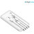 Digimate 10000 mah Fast Charging Power Bank Inbuilt Cable Android, Type-C, Micro, USB (White)