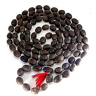                       KESAR ZEMS Kamal Gatta Mala Lotus Beads Rosary Jap mala 108 Beads (Brown, 8 mm diameter)                                              