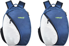 Timus Celebrity Blue-Blue 18L Set of 2 Laptop Backpack