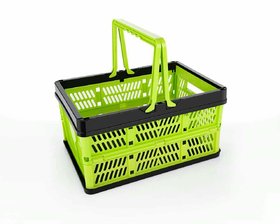 RSTC Storage Crates/Stackable Storage Container Foldable Basket Storage Basket Folding Shopping