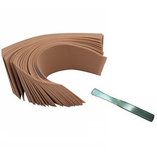 Adhvik Combo Of Disposable Wax Brown Color Strips with Metal Wax Knife