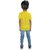 Rish - Polyester Plain Round Neck Half Sleeves Kids Tshirts for Boy / Girl / Infant - Blue & Yellow (Pack Of 2)
