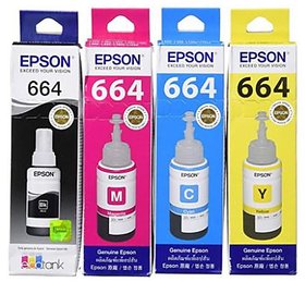 Epson 664 Ink CYMK Set ( 4 Pcs )