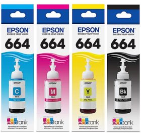 Epson 664 Ink Cartridge All Colour Pack  ( Of 4 )