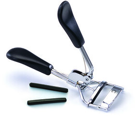 Basicare Ergonomic Eyelash Curler with Black Plastic Handles