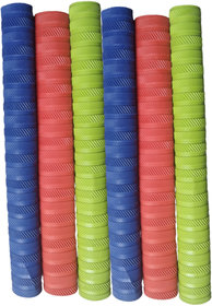 Kalindri Sports Cricket Bat Grip Grooved (Multicolour) - Pack of 6