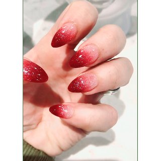 RED WITH SPARKLE EDESGIN SET OF 12