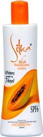 SILKA Papaya Skin Whitening Lotion With VitaAbsorb Technology (Dermatologist Tested (200ml)
