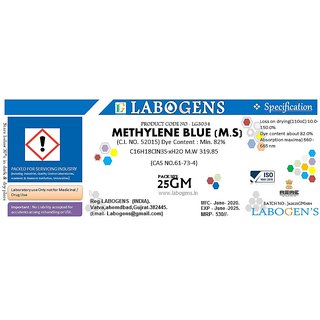                       METHYLENE BLUE 82 For Microscopy - 100 GM                                              