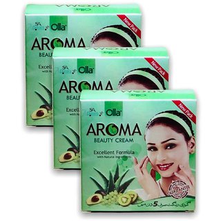                       Aroma Beauty Cream Excellent Formula With Natural Ingredients (Pack of 3)                                              