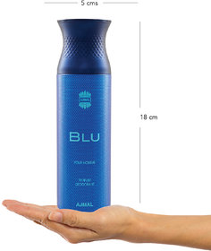 Ajmal Blu Homme Deodorant 200 Ml Deodorant Spray  -  For Men (200 Ml)
