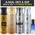 Ajmal Aurum & Wisal & Silver Shade & Evokesilver Edition Homme Deo Each 200Ml & Yearn  Edp 20Ml Pack Of 5 (Total 820Ml) For Men & Women + 2 Parfum Testers