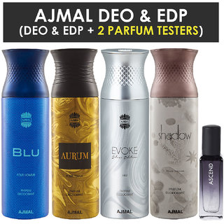 Ajmal Blu Aurum Evokesilver Edition Homme Shadow Homme Deo Each 200ml A Ajmal Blu Aurum Evokesilver Edition Homme Shadow Homme Deo Each 200ml A