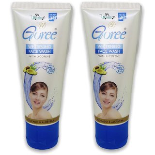                       Goree Whitening Face Wash With Lycopene -70 ML (Pack Of 2)                                              
