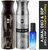 Ajmal Carbon & Silvershade Deo Each Of 200Ml & Yearn  Edp 20Ml Pack Of 3 (Total 420Ml) For Men & Women + 2 Parfum Testers