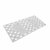 Winner Large Indoor Bath Mat Non Slip Rectangular PVC Floor Bath Mat(70 L cm x 38 W cm)(Set of Two) (white  blue)