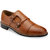 Hats Off Accessories Genuine Leather Tan Double Monk Strap Shoes