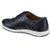 Hats Off Accessories Genuine Leather Navy Wingtip Sneakers