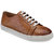 Hats Off Accessories Genuine Leather Tan Lace-Up  Sneakers
