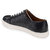 Hats Off Accessories Genuine Leather Navy Lace-Up  Sneakers
