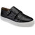 Hats Off Accessories Genuine Leather Black Monk Strap Sneakers