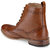 Hats Off Accessories Genuine Leather Tan Wingtip High Ankle Boots