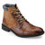Hats Off Accessories Genuine Leather Brown Toe cap Ankle Boots