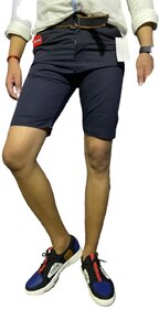 Fy-Camel Men's Black Chinos Shorts