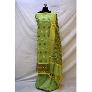                       Banarasi Chanderi Weaving Suit                                              