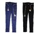 Women's Slim Fit Jeans Blue and Black Color Combo Set of 2