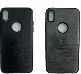 Atyourdoor Elegent Back Cover compatible for Iphone X /XS (Black  Grey in Color)