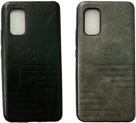 Atyourdoor Leather with Elegent Back Cover Compatible for Vivo V17 (Black  Grey in Color)
