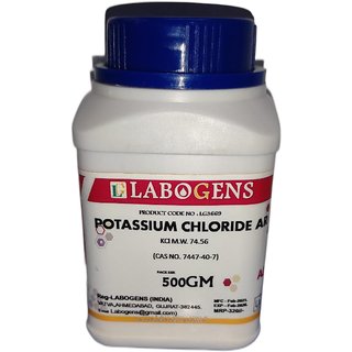 POTASSIUM CHLORIDE 99.50 AR - 500 GM POTASSIUM CHLORIDE 99.50 AR - 500 GM
