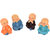 Kesar zemsDashboard Accessories Set of 4 Handcrafted Miniature Decorative Buddha Monk Figurines Showpiece for car,Home