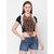 Get Wrapped Viscose Hand Made Shaded Crochet Triangle Scarf For Women