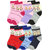 Neska Moda 6 Pair Multicolor Cotton Kids Teddy Ankle Socks Age Group 1 To 3 Years Sk3