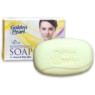                       GOLDEN PEARL WHITENING SOAP 100g (ACNE AND OILY SKIN) ( Pack Of 1)  (100 g)                                              
